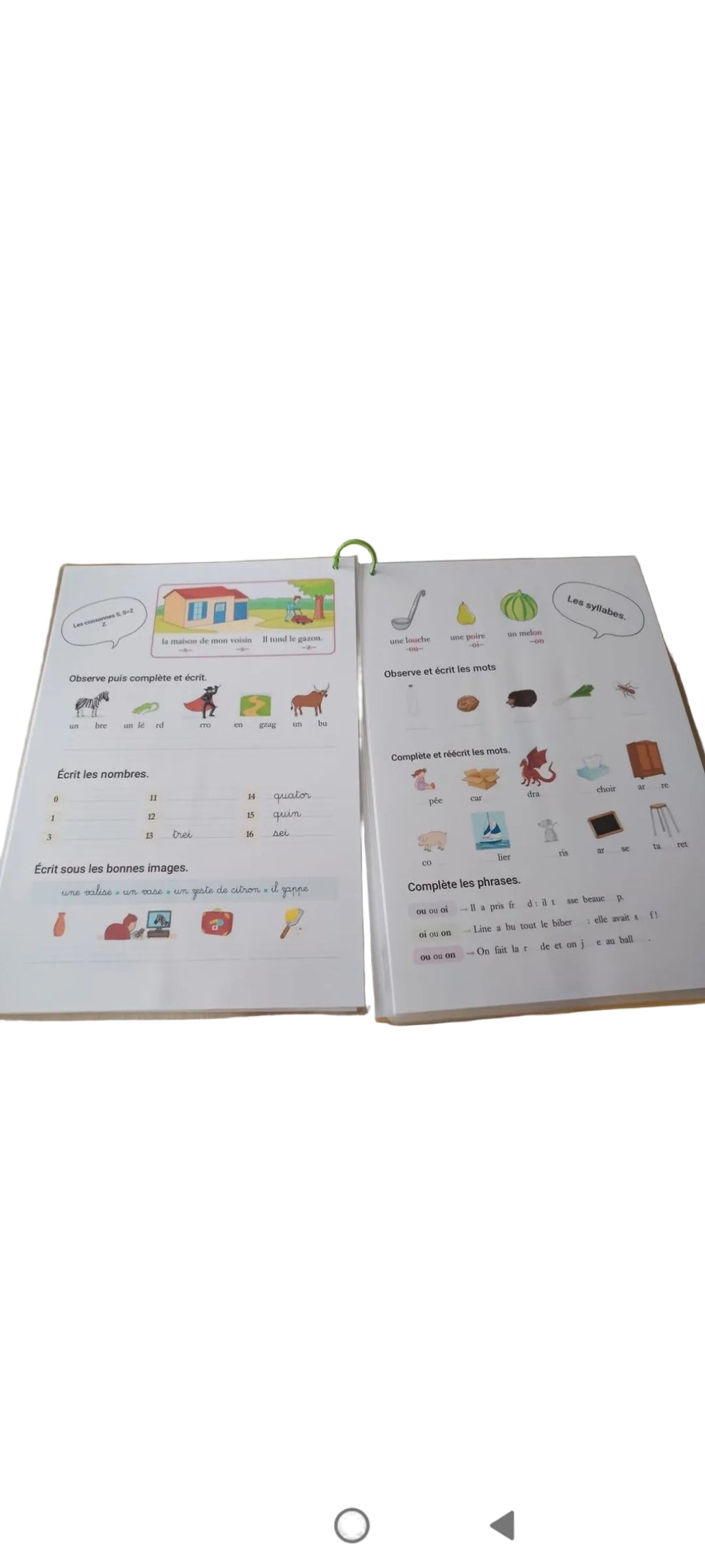 Livret de lecture et d'écriture