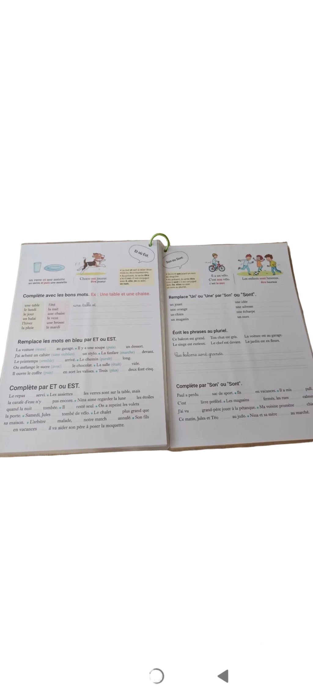 Livret de lecture et d'écriture