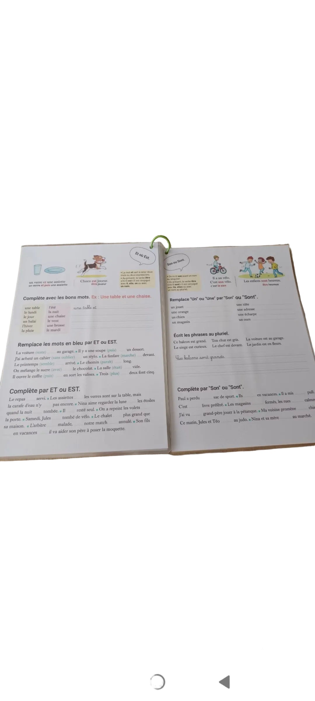 Livret de lecture et d'écriture